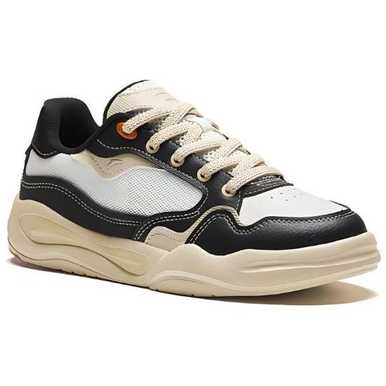 Anta Skywalker Slip Resistant Durable Breathable Low Top Skate Shoes Women Sneakers Black Brown 122428052-3