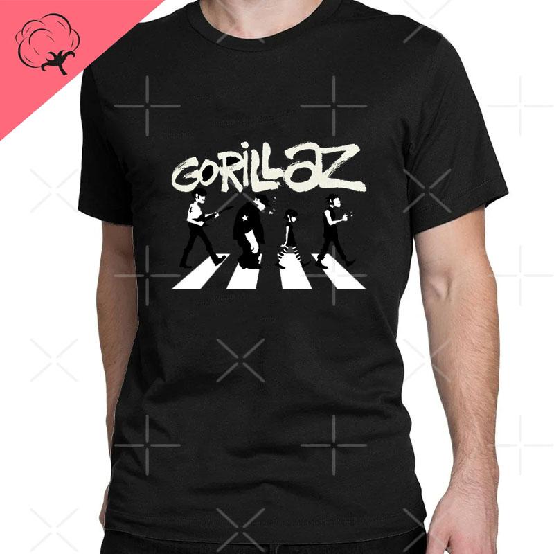 2026 New Funny Music Band Gorillaz Demon Days Casual TShirts Boy Crazy Tees Round Collar Short Sleeve T Shirts Clothing T Shirt