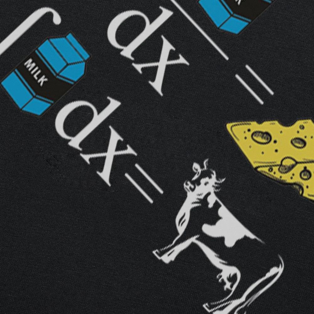 Milk Differential Is Cheese T Shirt Funny Science Math Camiseta Calculation of Milk Is Cows Short Sleeve Farmer Tshirt EU Size