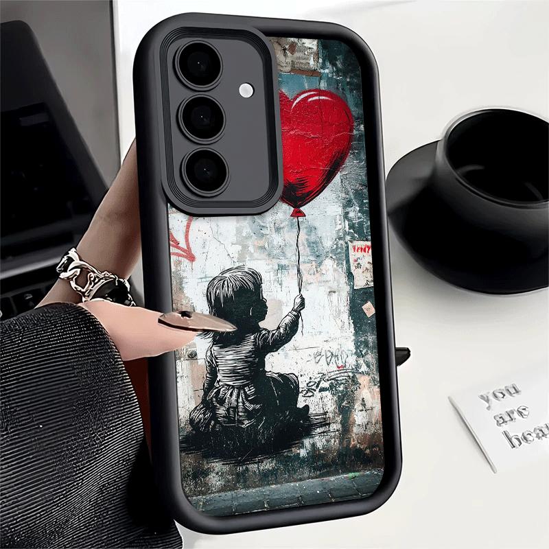 Handyhülle für Samsung Galaxy A17 A16 A15 A14 A13 B-Banksy Kunst Graffiti Künstler A56 A36 A26 A55 A35 A25 A54 A34 A24 A53 A33 A23 A