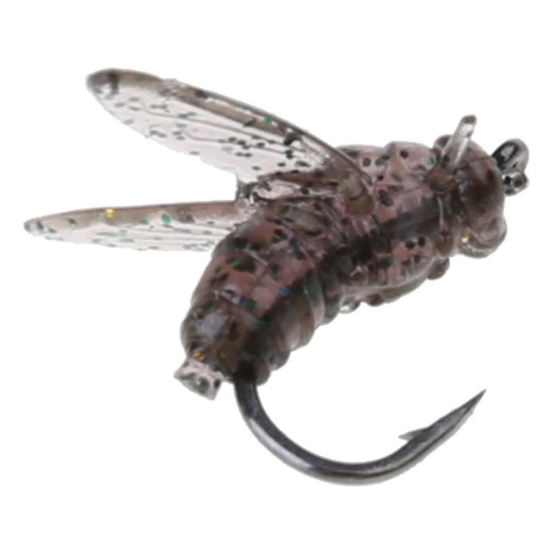 20Pcs Fly Fishing Spinner Baits Lures Fly Fishing Baits Trout Jigs Swimbaits Fly Hook Soft Baits Easy to Use
