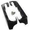 For Harley Touring Electra Glide Street Glide Road King Ultra Classic 1994+ Black Moto 4" Hard Stretched Saddle Bag Extension