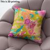 Bohemian Floral Print Square Throw Pillow Covers Pattern Cushion Cover Suitable For Sofa Bedroom Car Pillow Cover