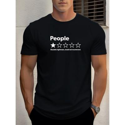 Absoluter Albtraum für Männer, nicht empfehlenswert: Gemustertes, lässiges Sommer-T-Shirt mit Rundhalsausschnitt und kurzem Schnitt