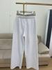 Skims-Style Double Waist Wide-Leg Sweatpants: Elastic, Drawstring, Casual Loose Fit for Women