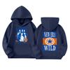 Kids Long Sleeve Loose Fit Pullover Hoodie with Letter Print and Pockets
