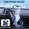 Phone Stand Car Phone Holder Suction Cup/Clip Type Air Vent Dashboard Mount Holder for 4-6.7in Phone Automotive Cradles