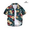 Korean Version Slim Beach Shirt, Hawaiian Style Top, Essential for Travel, Vacation, and Parties