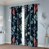 2pcs, Contemporary Curtains Boho Nature Leaf Versatile 100% Polyester (without rod) All Seasons Perfect for Bedroom Living Room