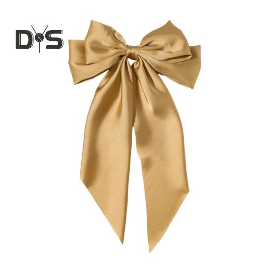 

Лента с бантом, декор, заколка для волос, атласная ткань, весенняя заколка для волос, противоскользящий дизайн, декоративная лента с бантом, заколка для волос на затылке, аксессуар для волос