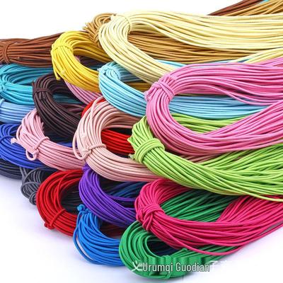 2mm Nylon Elastikband: Weiches, farbenfrohes, gummigefülltes Band für Haarbänder, Verzierungen, Schnürsenkel, Kleidung, zum Weben und Perlenarbeiten.