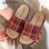Hanbok Linen Slippers For Adults Nonslip Comfort Home Footwear For Couples