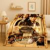 3D Supernatural Sam Dean Winchester TV Flannel Blanket,Ultra Soft Warm Plush Throw for Home Bedroom Bed Sofa Cover Travel Gift