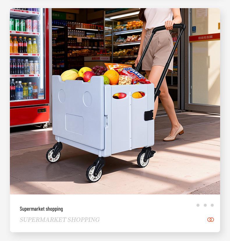 Aluminum Alloy Folding Lightweight Shopping Cart Trolley