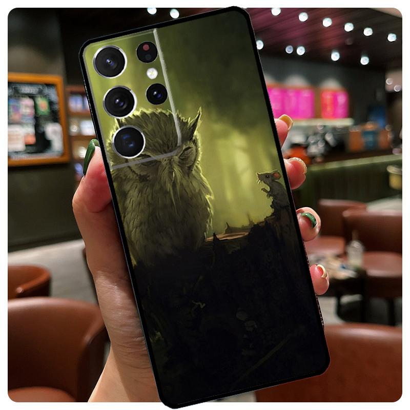 Animal Owl Phone Case For Samsung Galaxy S24 Ultra S20 S21 S22 S23 S25 Ultra S9 S10 Plus S25 FE Cover