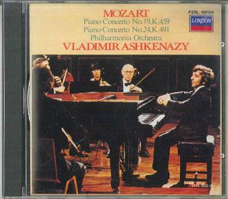 CD ASHKENAZY - Mozart: Piano Concerto No. 19/24 F35L50100 POLYDOR Japan Classical Used