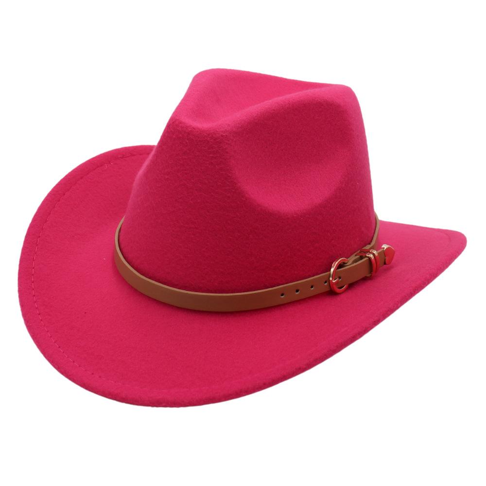 European, American And British Style Classic Love Belt Top Hat Autumn And Winter Woolen Hat Panama Jazz Hat Felt Hat