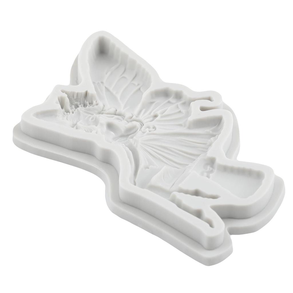 Flower Fairy Silicone Molds Flower Fairy Fondant Mold Cake Decorating Tools Cupcake Topper Chocolate Candy Craft Gum Paste Polymer Clay
