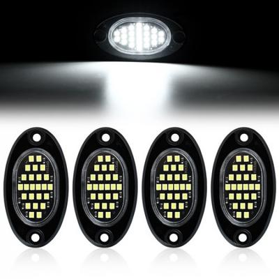 4 X Pure White LED Rock Lights Underbody Glow Lamp for Offroad SUV Pickup Truck