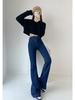 YPFF Trendy Women's High Waist Butt-Lifting Skinny Micro Flare Jeans - Autumn European & American Style Fashion.