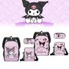 Kuromi Student Backpack Set With Pen Case And Shoulder Bag