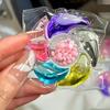6 In 1 Laundry Detergent Pods 10g Concentrated Gel Beads Deep Cleaning Stain Remover Color Protection Fragrance Beads for Washing Machine