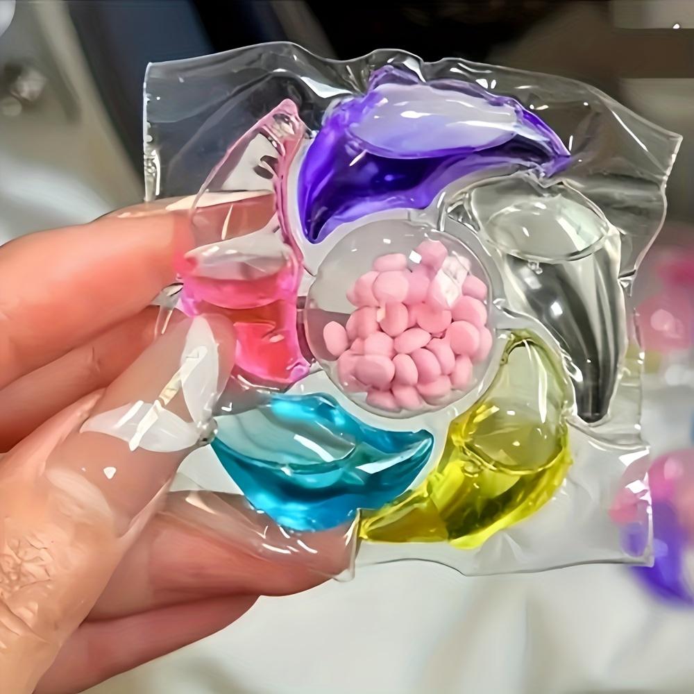 6 In 1 Laundry Detergent Pods 10g Concentrated Gel Beads Deep Cleaning Stain Remover Color Protection Fragrance Beads for Washing Machine
