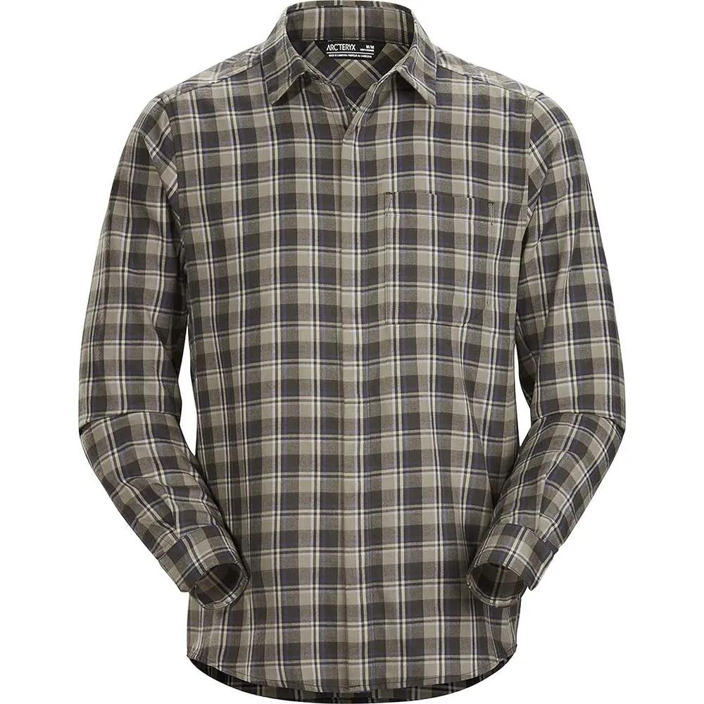 Arc'teryx COVERT LT Fleece Clothing Men's Gray Plaid (Unisex) Fleece Tops 28967