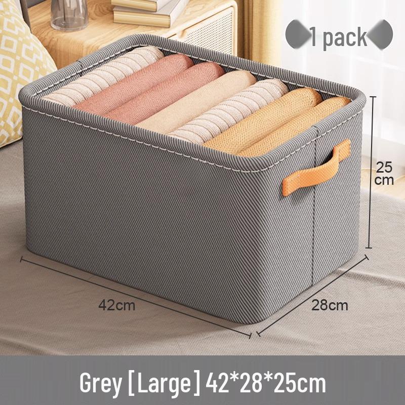 Thickened Fabric Clothing & Sundries Storage Basket for Dorms