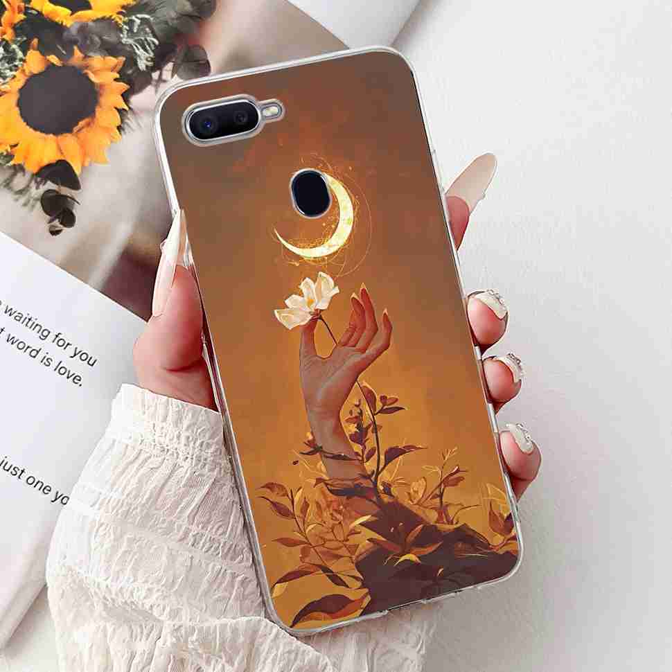 For Oppo F9 CPH1823 6.3" Case Soft Silicone TPU Back Cover For Oppo f9 OPPO F9 Pro Fashion Flower Painting Protective Cases