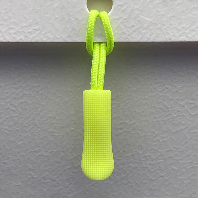 Available: Black Detachable Zipper Pull Lanyard with Silicone Rope.