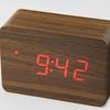 LED Wooden Clock Desktop Silent Electronic Alarm Clock Home Ornament Clock USB Dry Battery Dual-purpose Alarm Clock