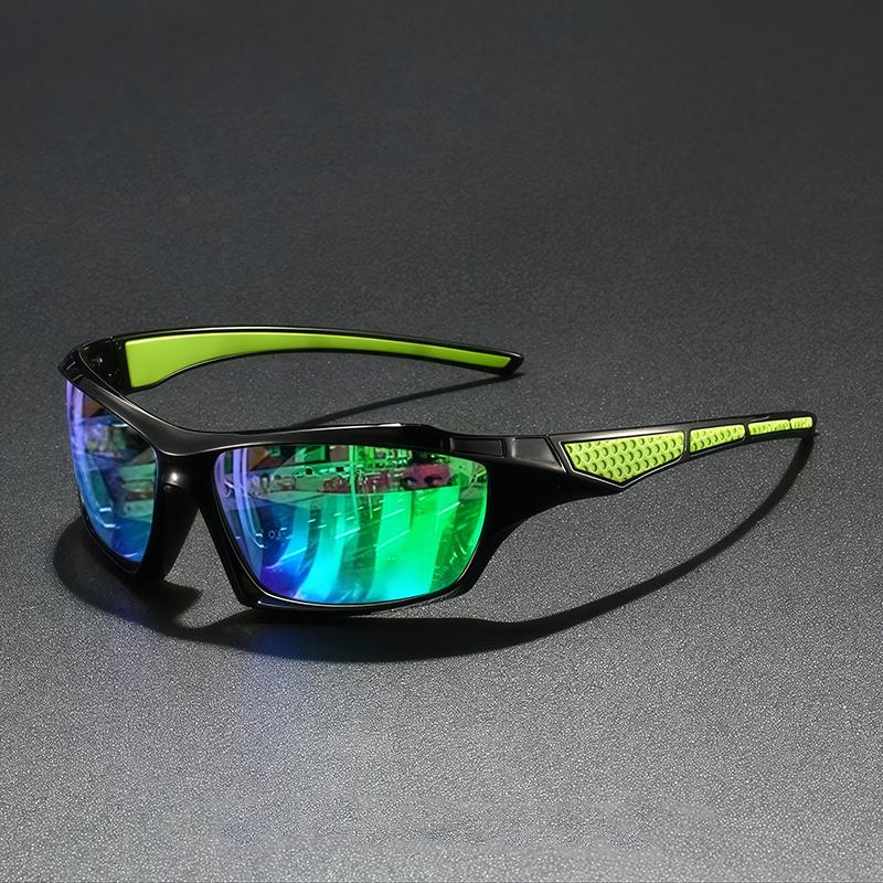 1Pc Colorful Lenses Outdoor Equipment Uv Protection Sunglasses Driving Sunglasses Suitable For Sports Fashionable Glasses Hiking