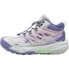 Li Ning Kids Outdoor Synthetic Leather Comfortable Non-Slip Wear-Resistant Mid-Top Casual Shoes Kids Casual Shoes White Purple YKEU004-8