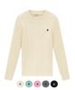 BHPOLOCLUB Women'S Cable Round Neck Slim Fit Knit 5 Colors Tk321 (Type B)