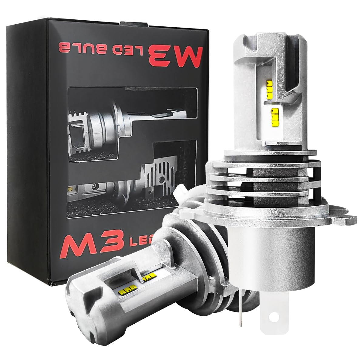 

Светодиодная фара HIKARI, Совместимая с техосмотром, Hi/Lo 16 000 лм, Автомобильная светодиодная лампа, 6500K, H4