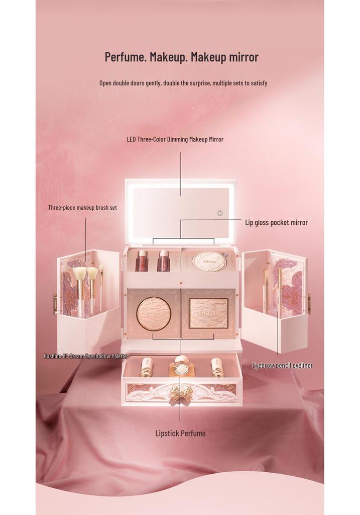 Vlinder Houdt Van Bloem Valentijnsdag Make-up Cadeaubox: Complete Schoonheidsset om aan Vriendin te Geven