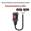 30/50M Copper Cable Battery Disconnect Switch 12V Waterproof High Power Cut Off Switch for Twin Cylinder Bikes Motorcycle