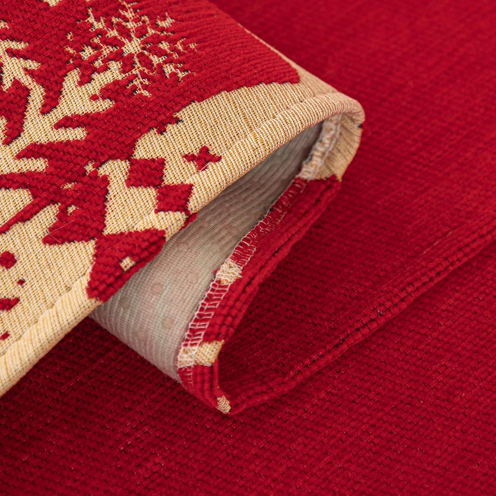 Red Christmas-Themed Chenille Sofa Cushions New All-Season Universal Sofa Cover Fabric Anti-Slip Sofa Covers Seat Cushions