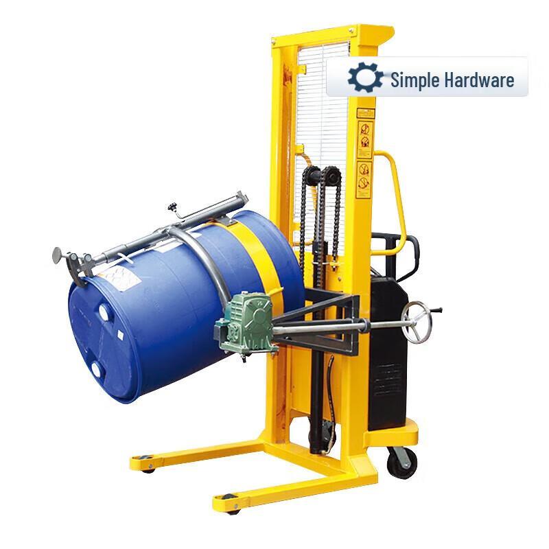 Electric Hydraulic Drum Flipper Stacker with Scale CN plug (adapter included)