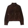 European and American Retro Pocket with Anti-velvet Leather Bomber Jacket 3046258