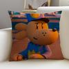 Funny DDog ManS Cushion Cover Breathable and skinfriendly linen pillowcase square removable and washable cushion