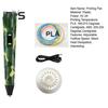 Printing Pen Filament 3D Painting Pen with LED Display Kids DIY 3D Printing Supplies for Doodlers Educational Toy