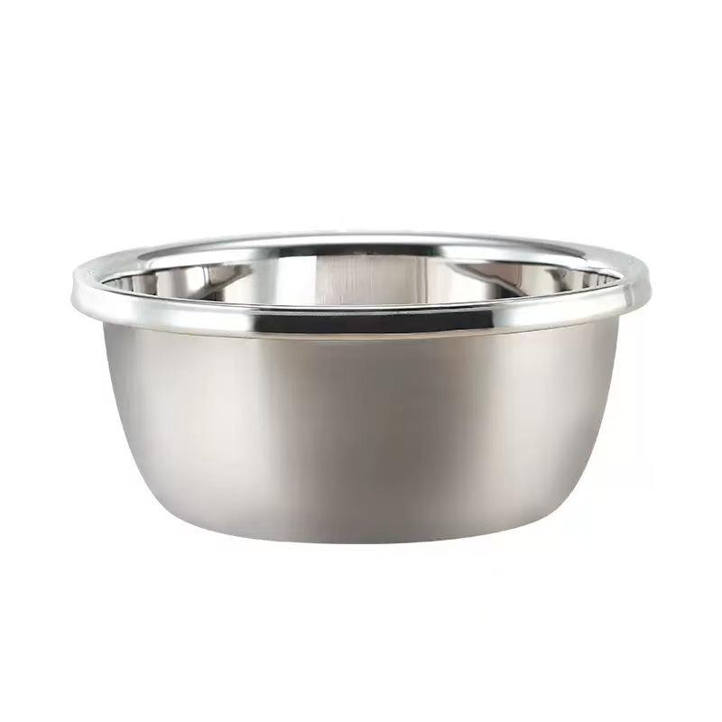 European Style 304 Stainless Steel Basin and Strainer: Vegetable Washing, Draining, Kitchen Rice Filter Basket