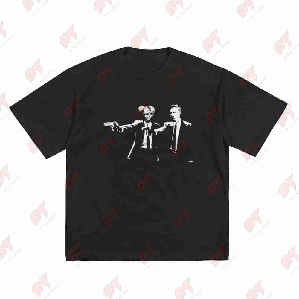 Schopenhauer And Nietzsche Philosophy Short Sleeve Tee 100 Cotton TShirt
