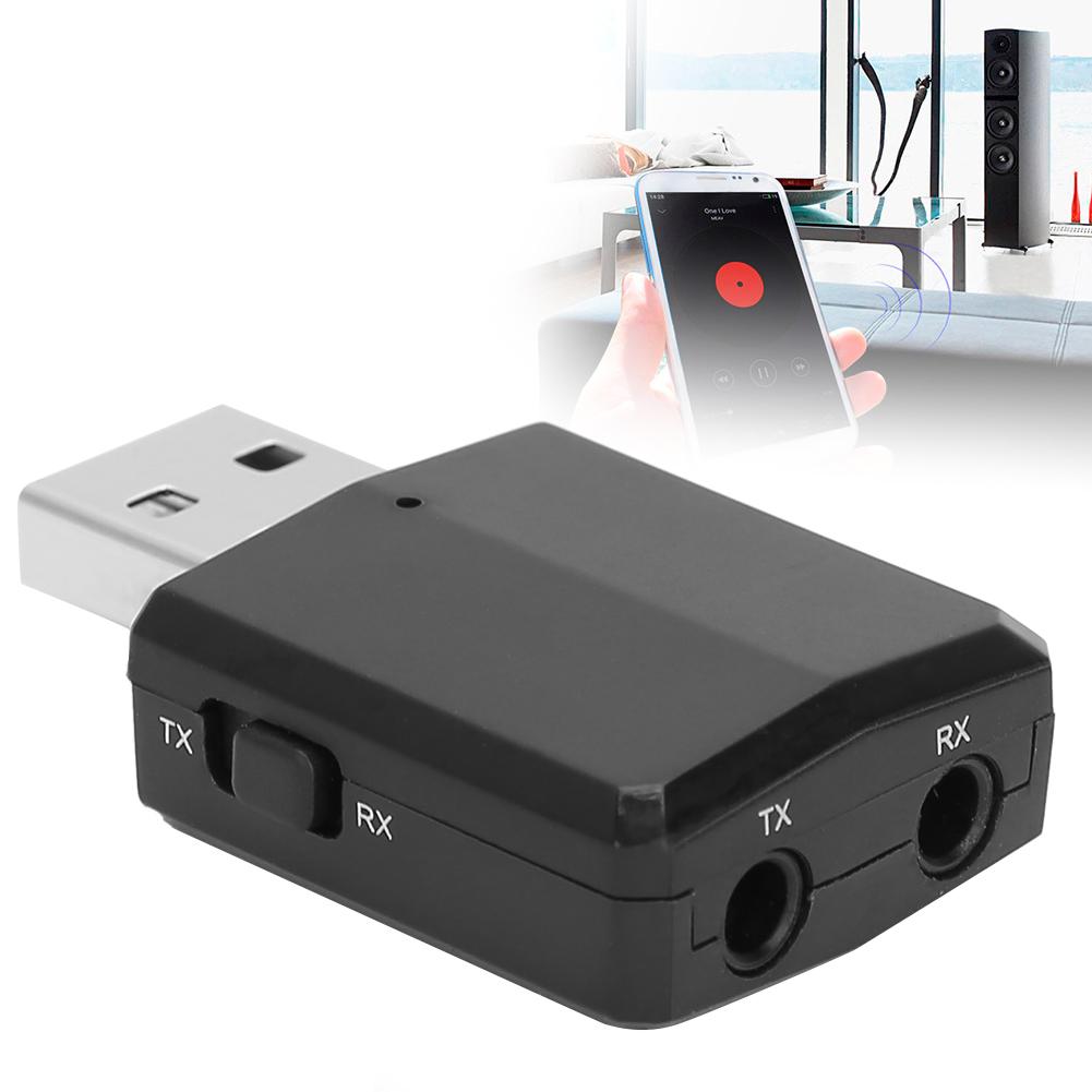 Émetteur-récepteur USB sans fil portable 3 en 1 pour Bluetooth avec 2 câbles