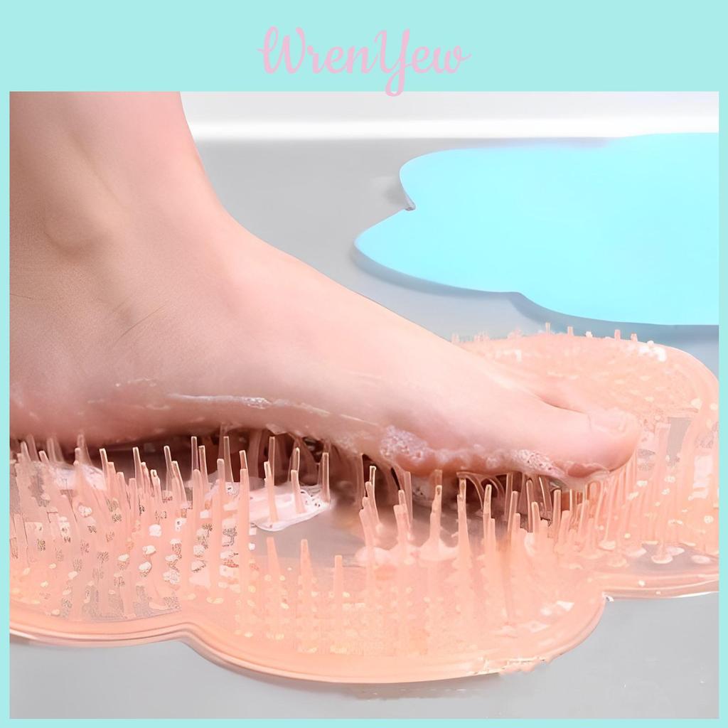 Dual Bristles Exfoliate And Cleanse Your Feet With The Shower Foot Wash Pad