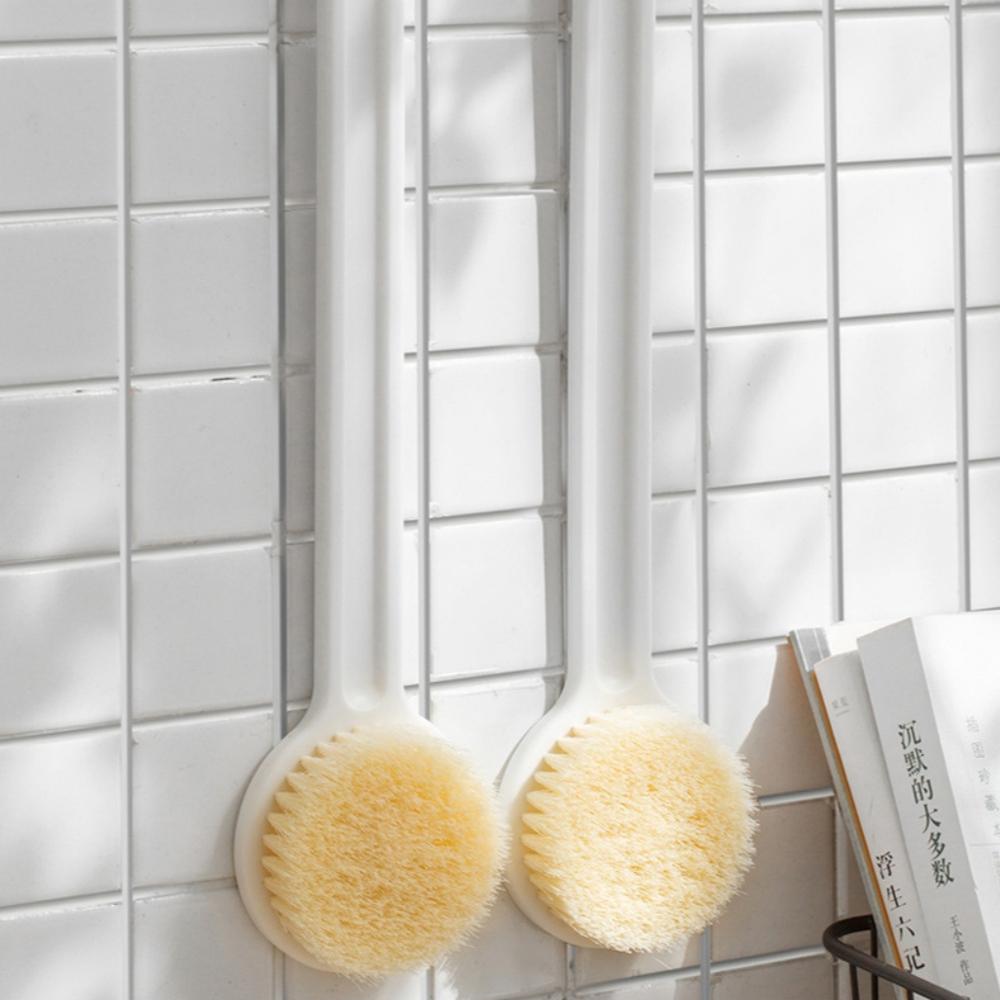 Soft Haired Long Handled Shower Brush Adult Body Rubbing Rich Foam Bath Ball Prsonal Care Cleaning Brush Bathroom Accessories