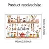 1Pc Painted Kitchenware Glass Jar Kitchen Dining Room Home Beautification Decoration Wall Sticker Pvc Material