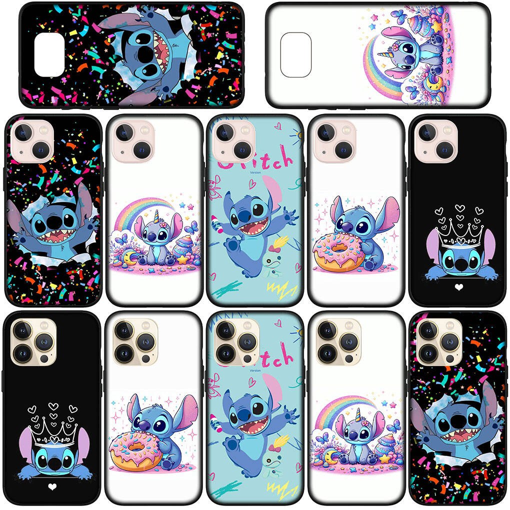 For Samsung Galaxy S25 S24 S23 S22 Ultra FE Plus A17 A37 A57 A56 A55 A06 A16 A15 A36 A26 A35 A05 A25 A54 S8 Phone Case Lilo Cartoon Stitch Lovely Cute